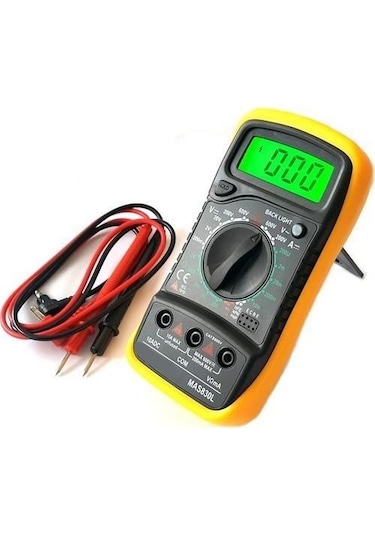 Wellhise Mas830l Dijital Multimetre Ölçü Aleti Işıklı Lcd Ekranl