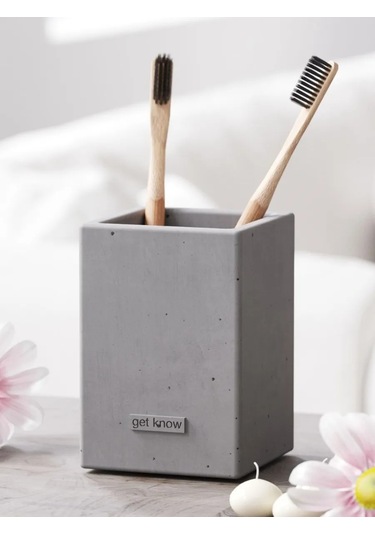 Getknow Home Banyo İçin Diş Fırçası Bardağı 269935371 Gri