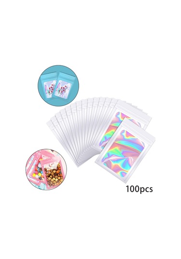 Suntek 100 Adet Açılıp Kapanabilir Koku Folyo Kese Çantalar