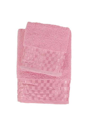Bambu Soft Dama Desenliı Banyo Havlu Takımı 6 Renk