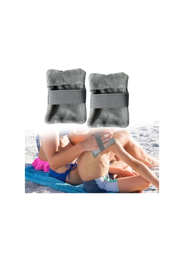 Dolıty 2x Kum Temizleme Çantası Açık Hava Su Küçük-gri Gri