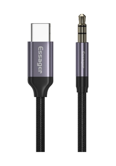 Essager E02 USB Jack AUX Kablosu DAC Tip-C Ses Kablosu Adaptörü