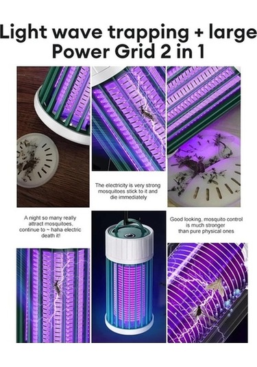 Novahub Elektrik Çarpması Sivrisinek Katili Usb Şarjlı Uv Lamba