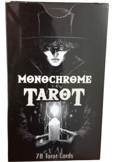English Tarot 78 Cards İngilizce Tarot Kartı - Monochrome Tarot