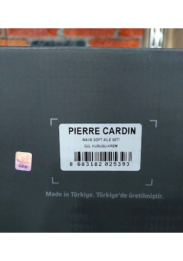 Pierre Cardin 6 Parça Jakarlı Aile Bornoz Seti-wave Soft G.kurusu Gül Kurusu - Krem