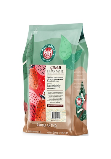 Çilek Aromalı Filtre Kahve 250 Gr. Kağıt Filtre