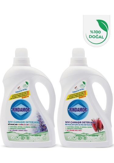 2li Çamaşır Deterjanı Seti-renkliler Ve Sadece Beyazlar 2200 ML