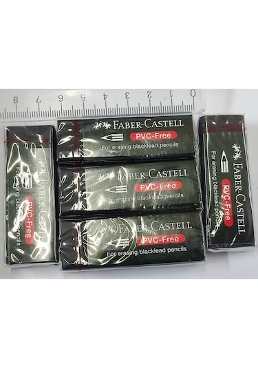 Faber Castell Silgi-faber-castell Büyük Boy Siyah Silgi-5 Adet