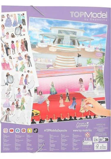 Top Model Glamour Sticker Dünyası Çok Renkli