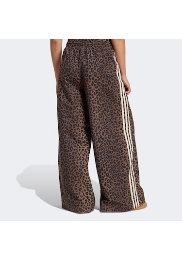 Adidas Leopard Firebird Oversized Kadın Kahverengi Pantolon Jw7302 Kahverengi