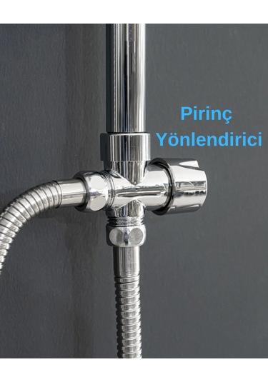 Faumix Dubai90 Krom Yağmurlama Tepe Roboş Duş Seti Krom