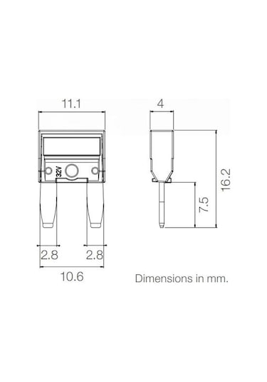 5 Adet 5A Bej Mini Bıçak Sigorta 5 Amper MTA