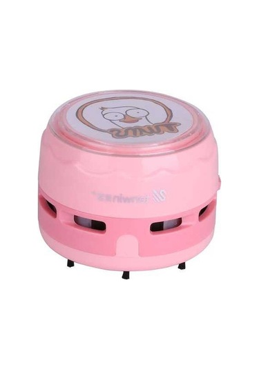 Besthome1 Pembe Mini Kablosuz Süpürge - Kırıntı Ve Toz Temizleyici, Pil İle Çalışır, Taşınabilir