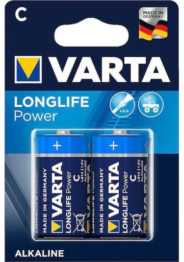 Varta 4914 Longlife Power Alkalin Orta Boy C Pil 2'li