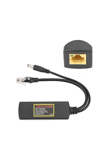 Lemestar 60v Yüksek Gerilimli Poe Ayırıcı, Ieee 802.3af Destekli, 10/100m Veri Transferi, 12v Dc Çıkış, Sabit Ve Dayanıklı Abs Malzeme