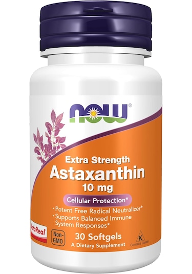 Now Foods Astaxanthin 10mg Immune System Lutein Canthaxanthin And Beta-carotene 30 Softgels