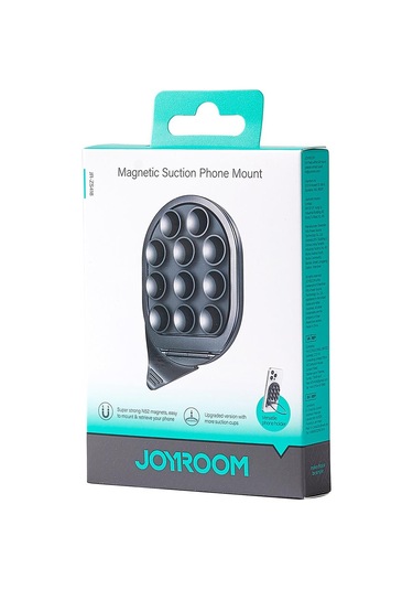 Joyroom Zs418 Magsafe Uyumlu Vantuzlu Stantlı Çok Amaçlı Telefon Tutucu Siyah