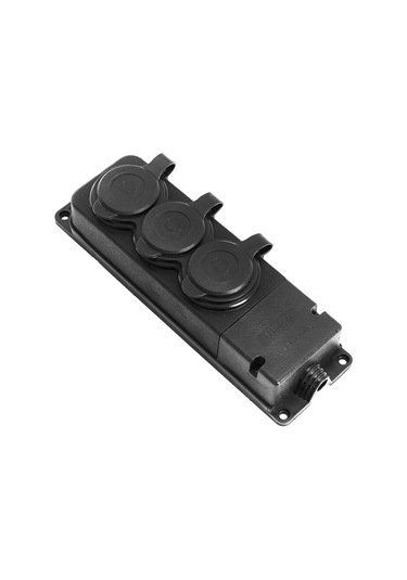 Monofaze Kauçuk 3'lü Priz