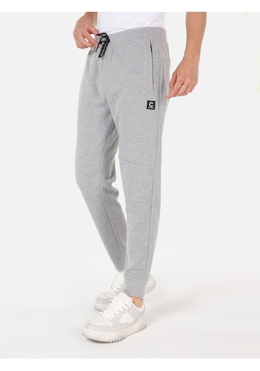 Colins Gri Erkek Eşofman Altı Gri Melanj