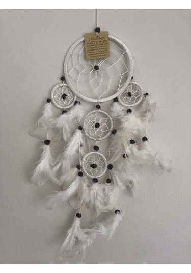 Dreamcatcher, Düş Kapanı, Rüya Kapanı 12cm Beyaz