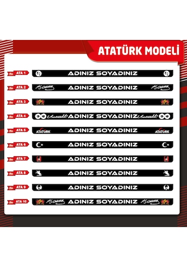 Plakalıkhane Premium Uv Baskılı Kişiye Özel Plakalık 2 Adet