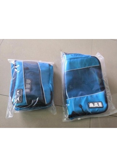 Pazly Suntek Organizatör Için Giyim Çorapları Bagaj Ambalaj 3x Bp Mavi