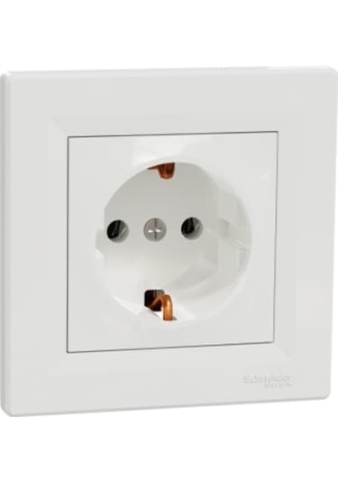 Schneider Electric EPH2900121 Asfora Topraklı Priz Çerçeve 10 Adet