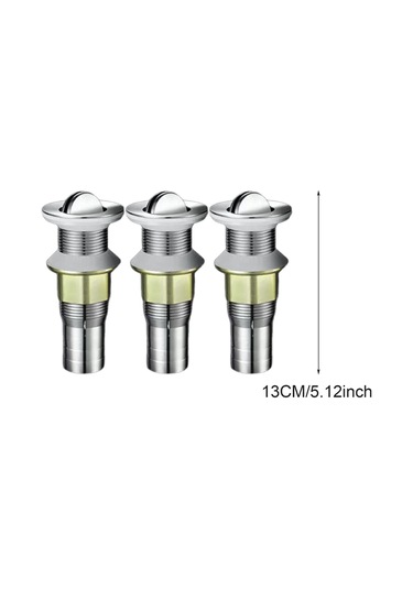 Suntek 3 Parça Lavabo Gider Tıkacı Silikon Conta Sağlam Stil D