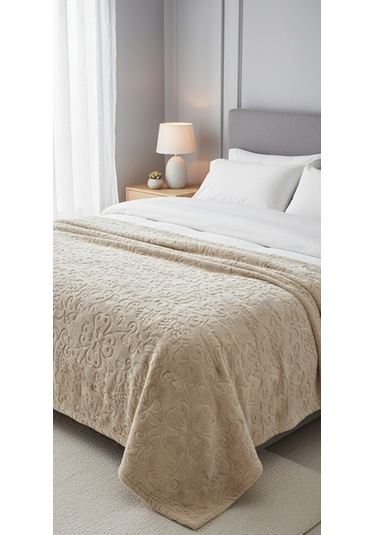 Padişah Emboss Çift Kişilik Battaniye Vizon Çok Renkli