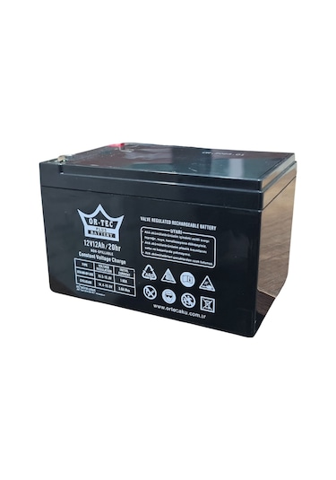 Ortec 12v 12ah Akü  Bakımsız Akü