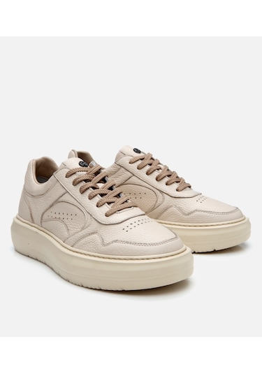 Hotiç Erkek Deri Bej Yüksek Tabanlı Spor Ayakkabı 02ayh305900a310 Bej-beıge Bej