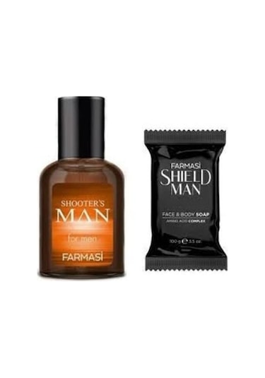Farmasi Shooter's Man Erkek Parfüm EDP 50 ML + Shield Erkek Sabun 100 G
