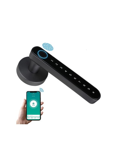 Mul-t-lock Smart Handle - Multlock Saten Parmak İzli Akıllı Kapı Kolu