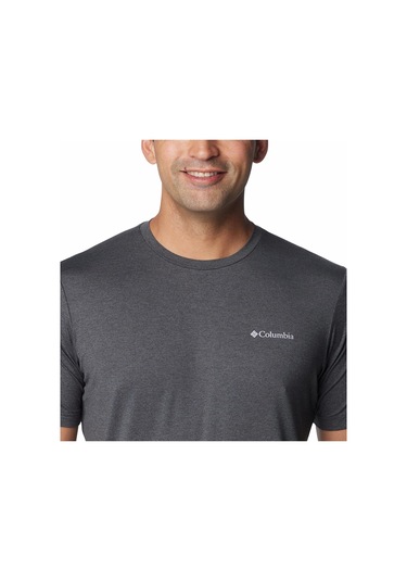 Columbia Ao5545 Tech Trail Crew Neck Iı Erkek T-shirt-29978 Koyu Gri