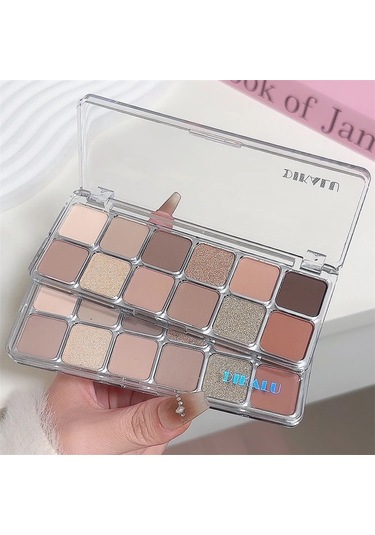 12 Renk Göz Farı Paleti Düşük Doymuş Toprak Pembe Mor Göz Farı Glitter 12 01