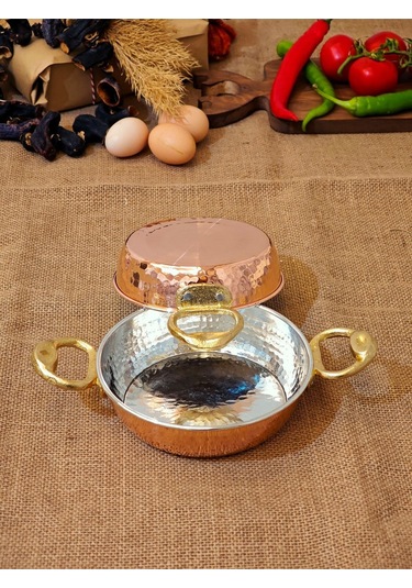 Modabakır Bakır Tava 14-16 Cm Bakır