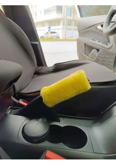 Yumuşak Peluş El Freni Süsü Sarı Sarı