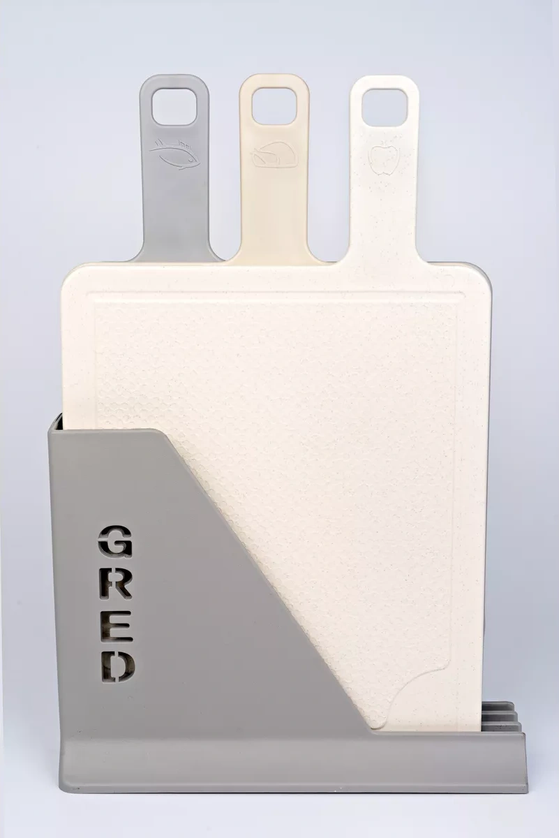 Gred Plastik Kesme Tahtası 3 Adet 271670751 Gri