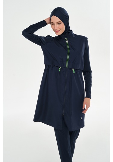 Spor Model Tam Kapalı Tesettür Mayo 3314 Koyu Lacivert Koyu Lacivert