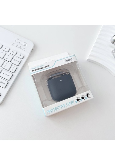 Noktaks - Airpods 1. Nesil Uyumlu - Kılıf Darbelere Karşı Dayanıklı Airbag 36 Kılıf - Siyah - T31754 Siyah