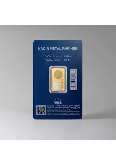 Nadir Gold 24 Ayar 10 Gram Külçe Altın
