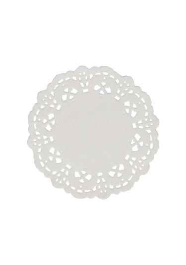 Dantelli Bardak Altlığı 500 Adet 9 - 12 CM 9 CM Beyaz