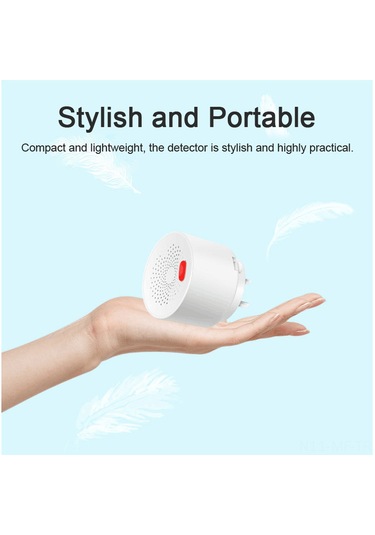 Mufunye Tuya Wifi Çok Gaz Tespit Cihazı, Akıllı Uyari Ve Uzaktan İzleme, Beyaz Avrupa Standartı