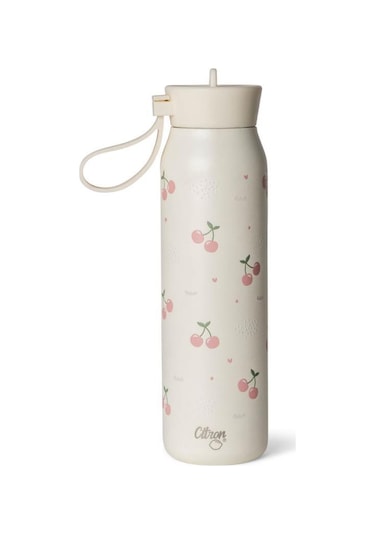 Citron 3 Katmanlı Paslanmaz Çelik Termos Seti 350 Ml - Cherry Beyaz