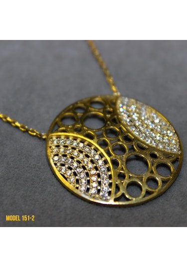 Osmanlı Motif Yuvarlak Kolye (407365484)