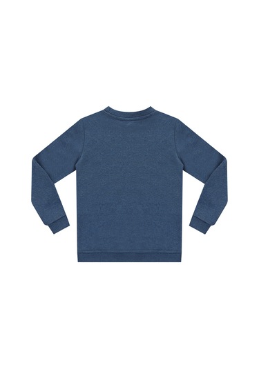 Denokids Uzay Kaşifi Erkek Çocuk İndigo Sweatshirt Renkli