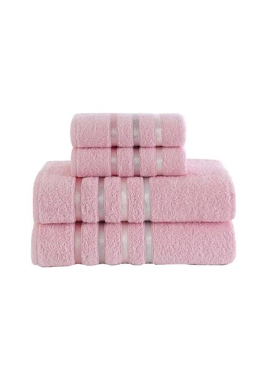 Banyo Havlu Seti 4 Lü Bale Pembe