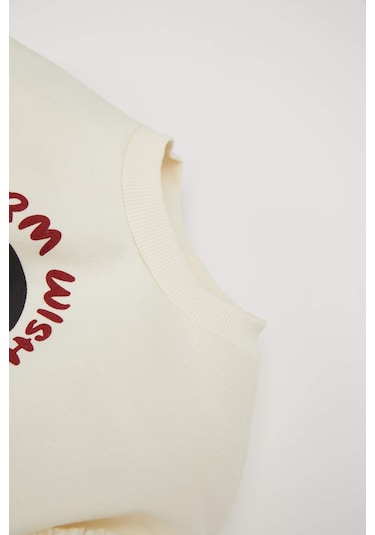 DeFacto Kız Bebek Bisiklet Yaka Yılbaşı Temalı İçi Yumuşak Tüylü Sweatshirt D6229A524WNER233 Ekru DeFacto Kız Bebek Bisiklet Yaka Yılbaşı Temalı İçi Yumuşak Tüylü Sweatshirt D6229A524WNER233 Ekru