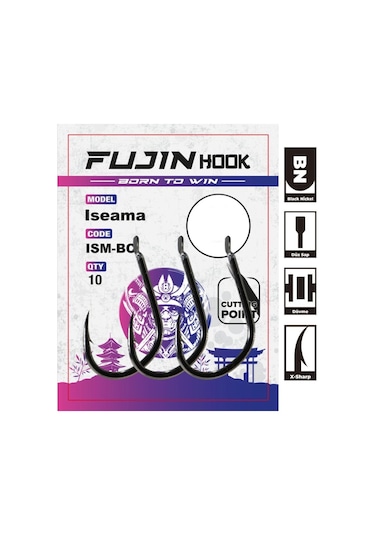 Fujin Iseama Deliksiz Düz Olta Kancası (537271624)