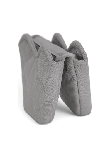 Crab Isıya Dayanıklı Kumaş Fırın Tutacağı Tutacak Modelleri Silikon Değil 1 Adet Tutacak Açık Gri